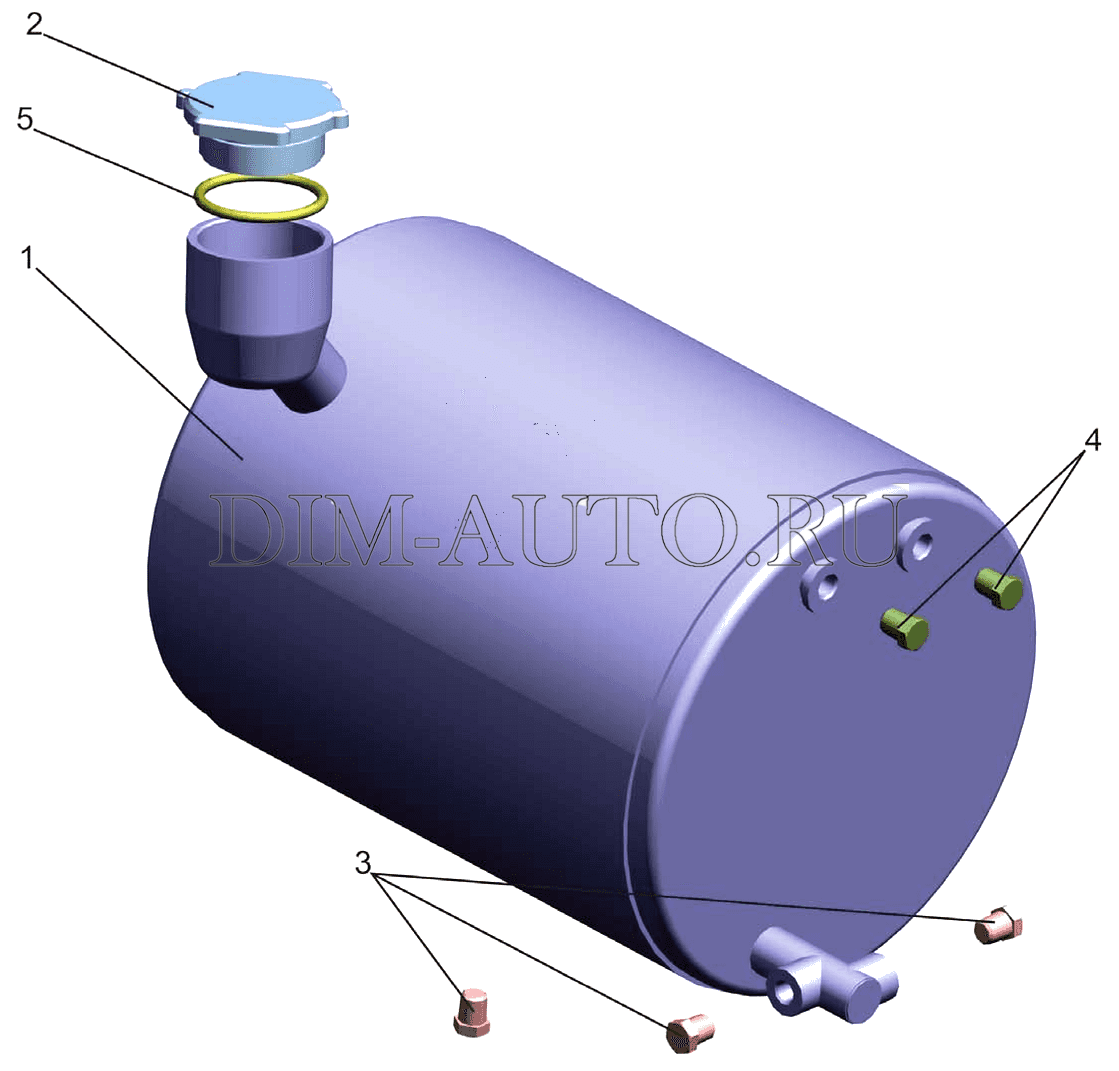 Бачок предпускового подогревателя маз