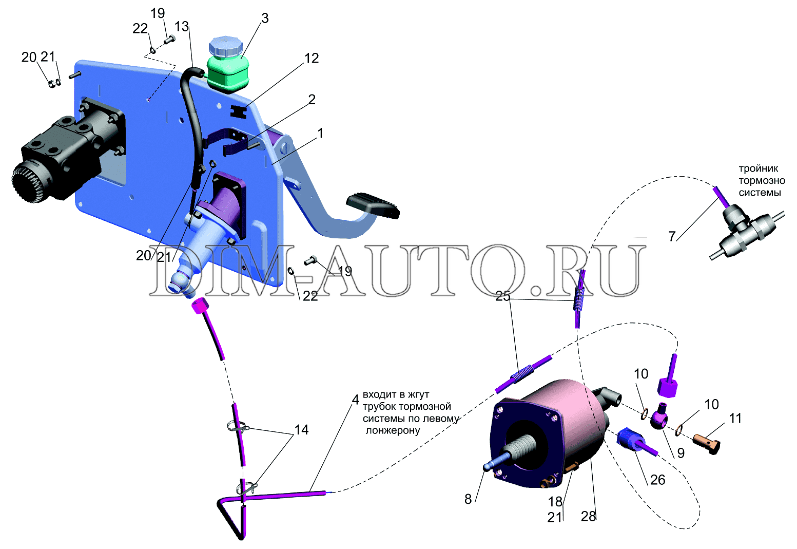 Горный тормоз маз 5440 схема