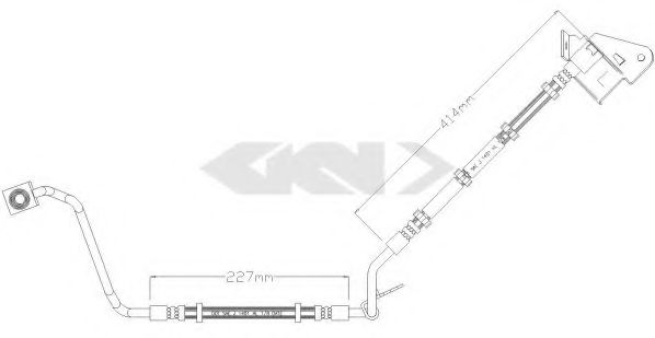 SPIDAN 340462 Тормозной шланг для JEEP GRAND CHEROKEE II (WJ, WG), GRAND CHEROKEE Mk II (WJ, WG) 4.0 4x4