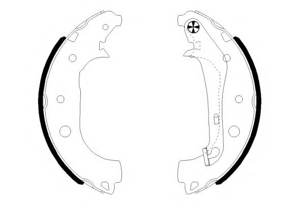 PAGID H1823 Тормозные колодки барабанные для FORD ECOSPORT (Форд Екоспорт)