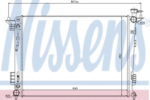 NISSENS 67514 Крышка радиатора для HYUNDAI TUCSON (Хендай Туксон)