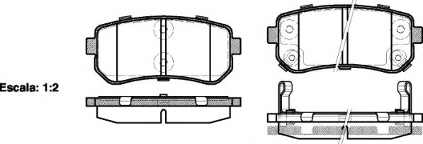 REMSA 120902 Тормозные колодки для KIA RIO (Киа Рио)