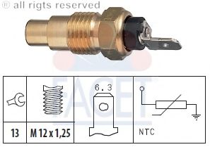 FACET 73319 Датчик температуры охлаждающей жидкости для NISSAN PATROL (Ниссан Патрол)