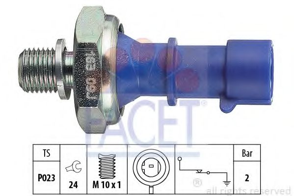 FACET 70163 Датчик давления масла 