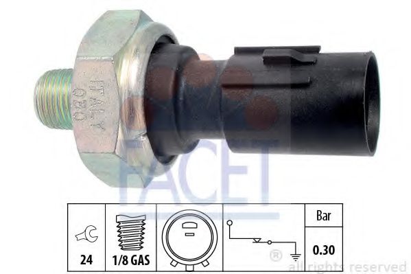 FACET 70195 Датчик давления масла для KIA SPECTRA (Киа Спектра)