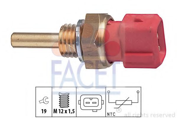 FACET 73155 Датчик включения вентилятора для KIA SPECTRA (Киа Спектра)