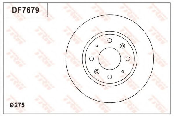 TRW DF7679 Тормозные диски для KIA SPECTRA (Киа Спектра)