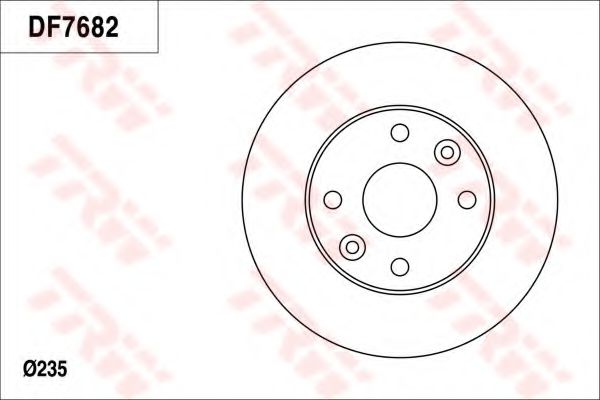 TRW DF7682 Тормозные диски для KIA RIO (Киа Рио)