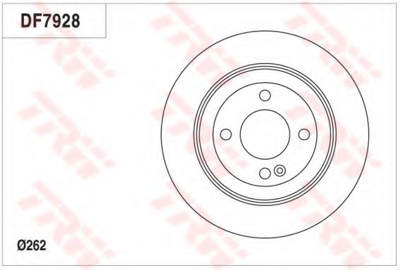 TRW DF7928 Тормозные диски для KIA RIO (Киа Рио)