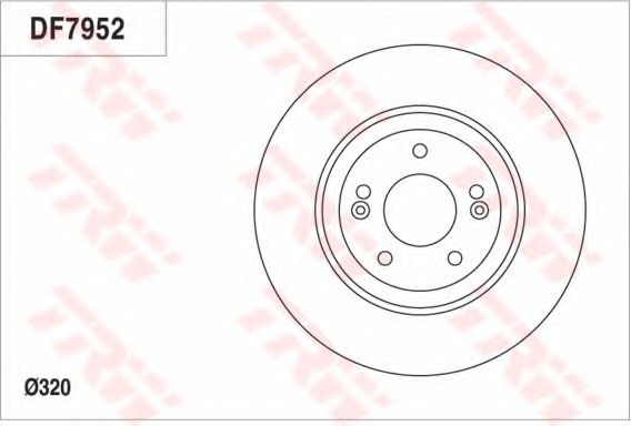 TRW DF7952 Тормозные диски для KIA OPTIMA (Киа Оптима)