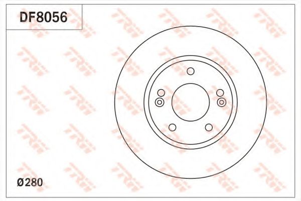 TRW DF8056 Тормозные диски для KIA CEED (Киа Кеед)