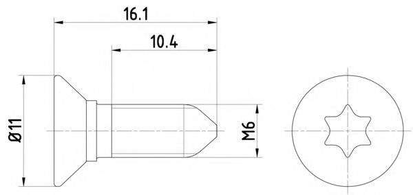 AUDI N10112603 Скоба тормозного суппорта для KIA SORENTO 2 (XM) 2.4 AWD