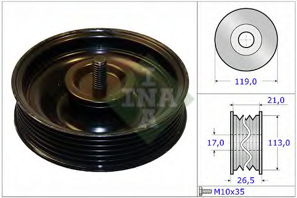 INA 532069510 Ролик ремня генератора для KIA CARENS (Киа Каренс)