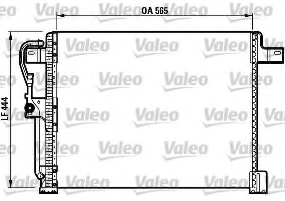 VALEO 817023 Радиатор кондиционера для JEEP GRAND CHEROKEE (ZJ) 5.2 4x4 (Z)