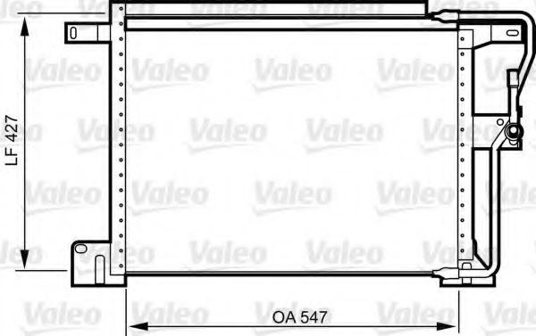 VALEO 818024 Радиатор кондиционера для JEEP GRAND CHEROKEE (ZJ) 5.2 4x4 (Z)