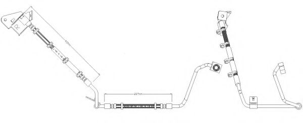 REMKAFLEX 6593 Тормозной шланг для JEEP GRAND CHEROKEE II (WJ, WG), GRAND CHEROKEE Mk II (WJ, WG) 4.0 4x4