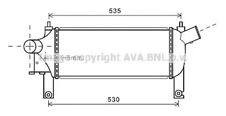 AVA QUALITY COOLING DN4339 Интеркулер для NISSAN TERRANO (Ниссан Террано)