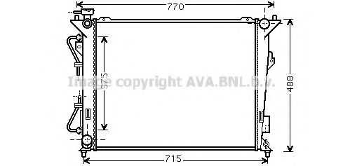 AVA QUALITY COOLING HY2172 Крышка радиатора для KIA MAGENTIS (Киа Магентис)