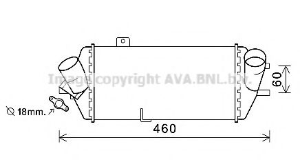 AVA QUALITY COOLING HY4389 Интеркулер для KIA RIO (Киа Рио)