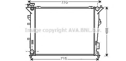 AVA QUALITY COOLING KA2107 Крышка радиатора для KIA MAGENTIS (Киа Магентис)