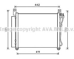 AVA QUALITY COOLING KA5158 Радиатор кондиционера для KIA PICANTO (Киа Пиканто)