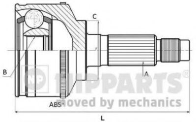 NIPPARTS J2823109 ШРУС для KIA (Киа)