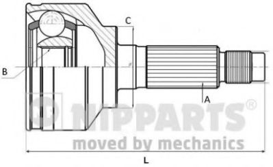 NIPPARTS N2820310 ШРУС для KIA CARNIVAL (Киа Карнивал)