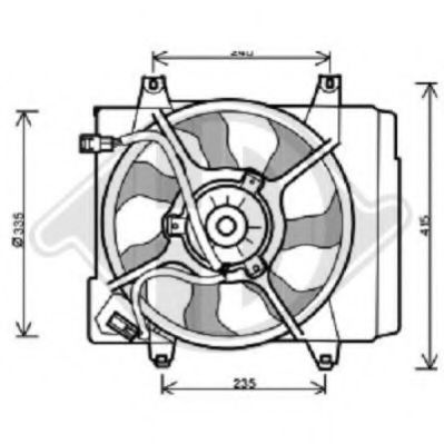 DIEDERICHS 8650502 Радиатор кондиционера для KIA PICANTO (Киа Пиканто)