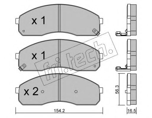 fri.tech. 3830 Тормозные колодки для KIA PREGIO (Киа Прегио)