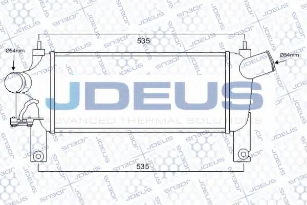 JDEUS 819M61 Интеркулер для NISSAN TERRANO (Ниссан Террано)