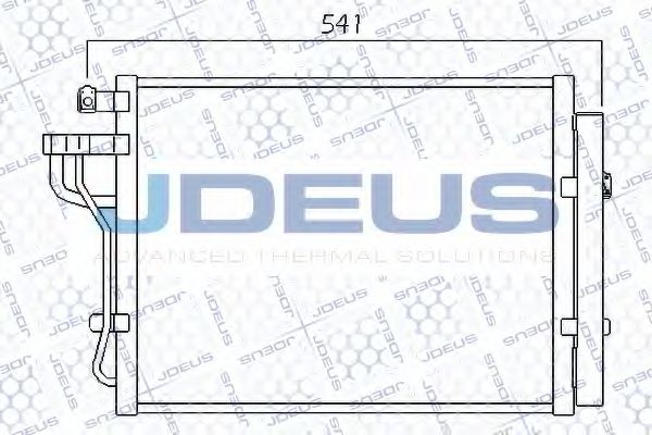 JDEUS 765M25 Радиатор кондиционера для KIA PICANTO (Киа Пиканто)