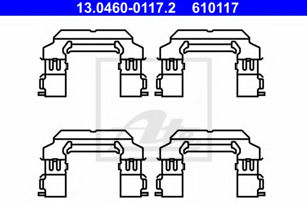 ATE 13046001172 Скоба тормозного суппорта для NISSAN PATROL (Ниссан Патрол)