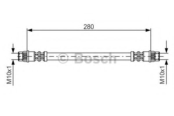 BOSCH 1987476517 Тормозной шланг для RENAULT DUSTER 2.0 4x4