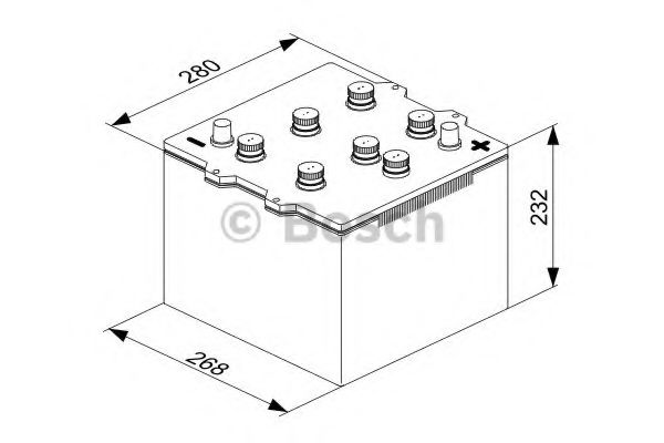 BOSCH 0092T30420 Аккумулятор для KIA K2700 (Киа K2700)