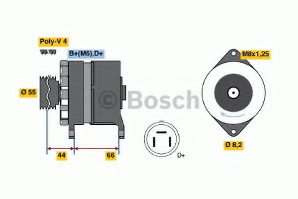 BOSCH 0986038220 Генератор для SUZUKI ESCUDO (Сузуки Ескудо)