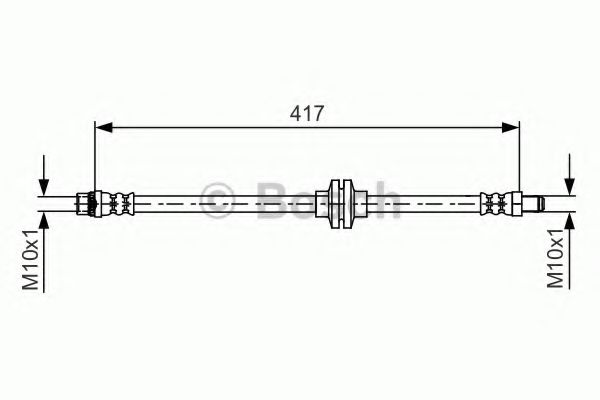 BOSCH 1987481626 Тормозной шланг для RENAULT DUSTER 1.5 dCi