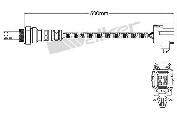 WALKER PRODUCTS 25024369 Лямбда-зонд для KIA CARNIVAL (Киа Карнивал)