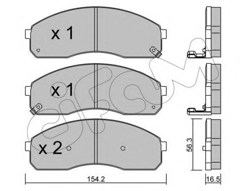 CIFAM 8223740 Тормозные колодки для KIA PREGIO (Киа Прегио)