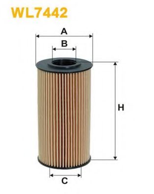 WIX FILTERS WL7442 Масляный фильтр для KIA SPECTRA (Киа Спектра)