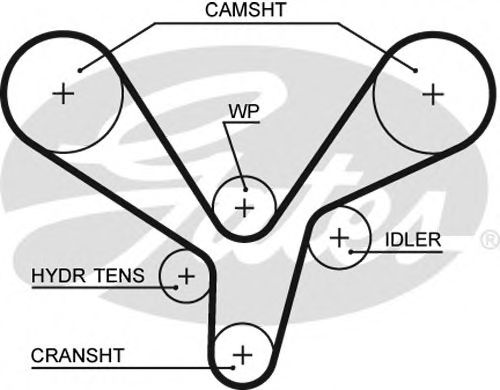 GATES 5636XS Ремень ГРМ для KIA MAGENTIS (Киа Магентис)