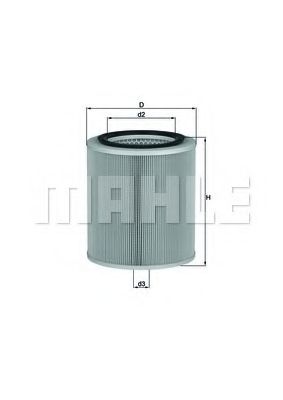 KNECHT LX 2972 Воздушный фильтр для KIA K2700 (Киа К2700)