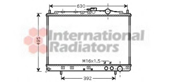 VAN WEZEL 83002037 Радиатор охлаждения двигателя для KIA JOICE (Киа Жоике)