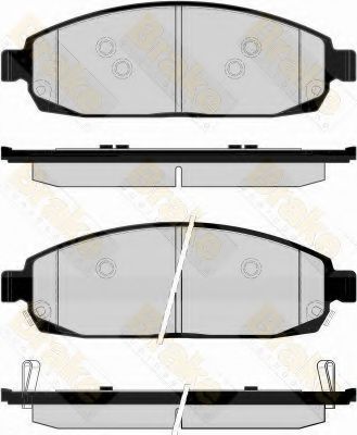 Brake ENGINEERING PA1665 Задние колодки для JEEP COMMANDER (Джип Коммандер)