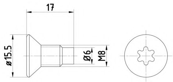 TEXTAR TPM0004 Болт, диск тормозного механизма для RENAULT DUSTER 2.0 4x4