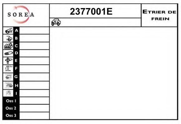 EAI 2377001E Тормозной суппорт  для VOLKSWAGEN TIGUAN (5N_) 1.4 TSI