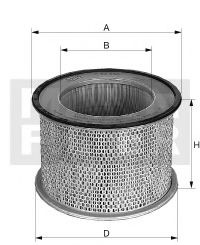 MANN-FILTER C18142 Воздушный фильтр для KIA BESTA фургон (Киа Беста)