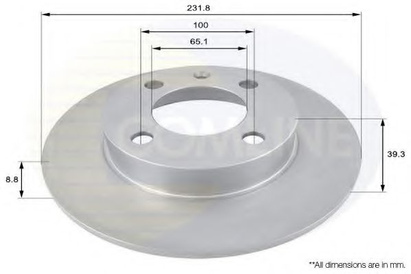 COMLINE ADC1439 Тормозные диски 