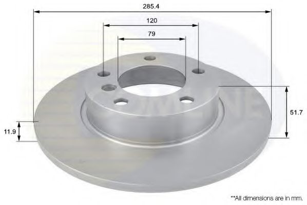 COMLINE ADC1701 Тормозные диски 