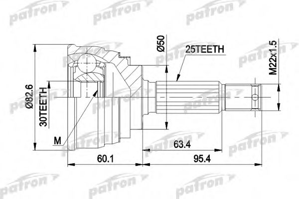 PATRON PCV1191 ШРУС 