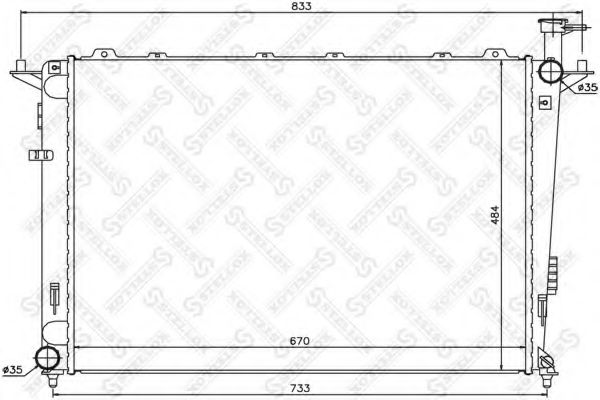 STELLOX 1026509SX Крышка радиатора для KIA SORENTO 2 (XM) (Киа Соренто)